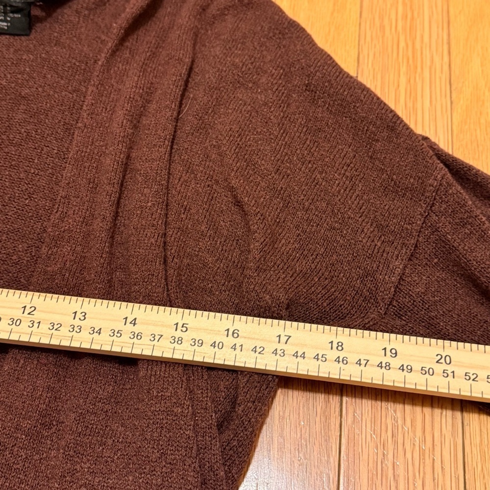 H&M Long Red/Brown Cardigan Woman’s Size Medium - Picture 5 of 8